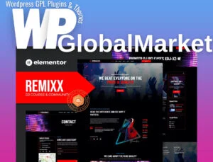 Remixx – Dj Course and Community Elementor Template Kit