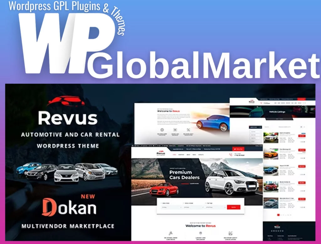 Revus – automotive and car rental wordpress theme