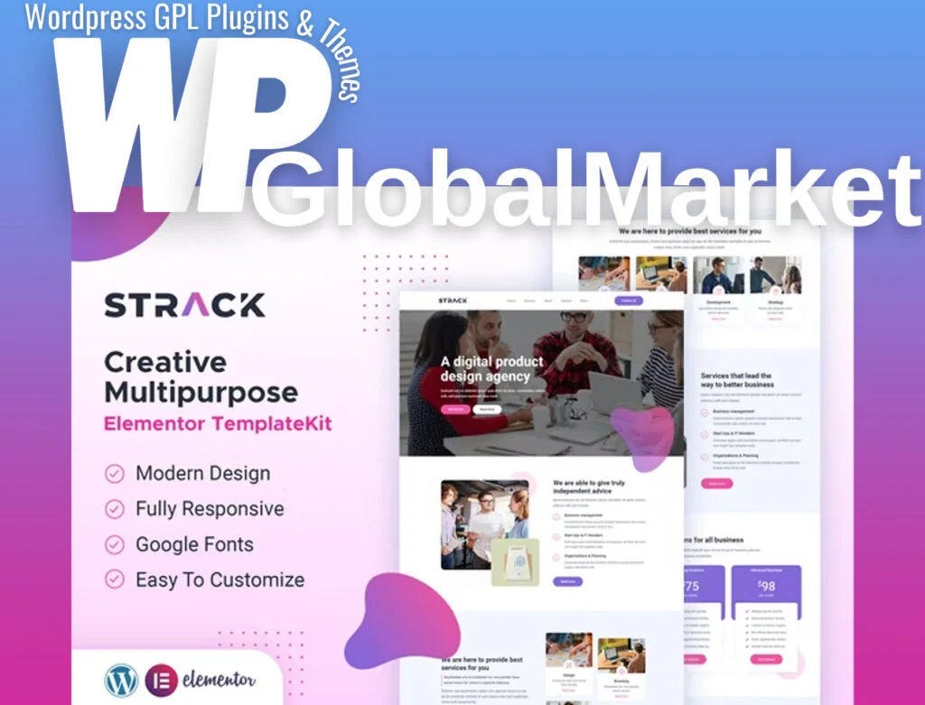 Strack multipurpose business – elementor template kit