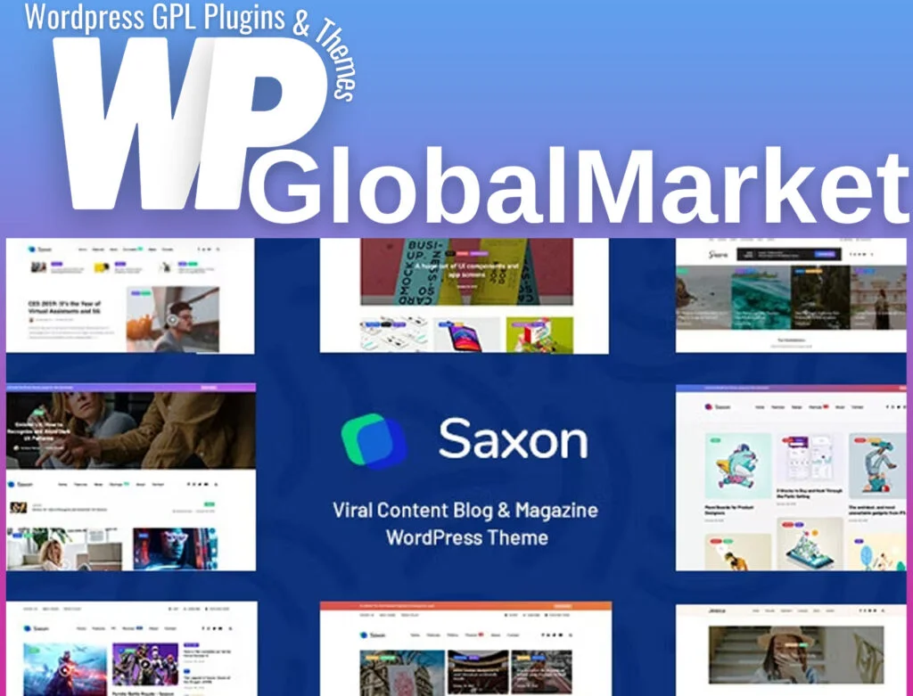 Saxon viral content blog magazine theme