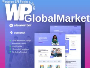 Socionet – Social Media Marketing Agency Elementor Template Kit