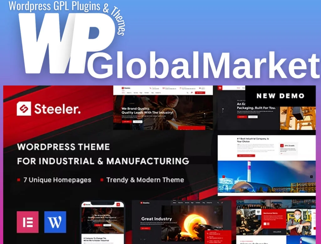 Steeler – industrial and manufacturing wordpress theme