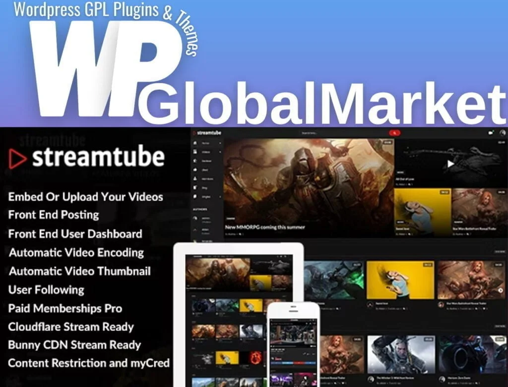 Streamtube – video wordpress theme