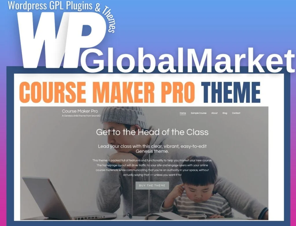 Studiopress course maker pro theme