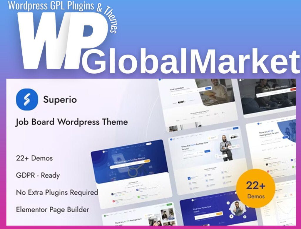 Superio – Job Board WordPress Theme