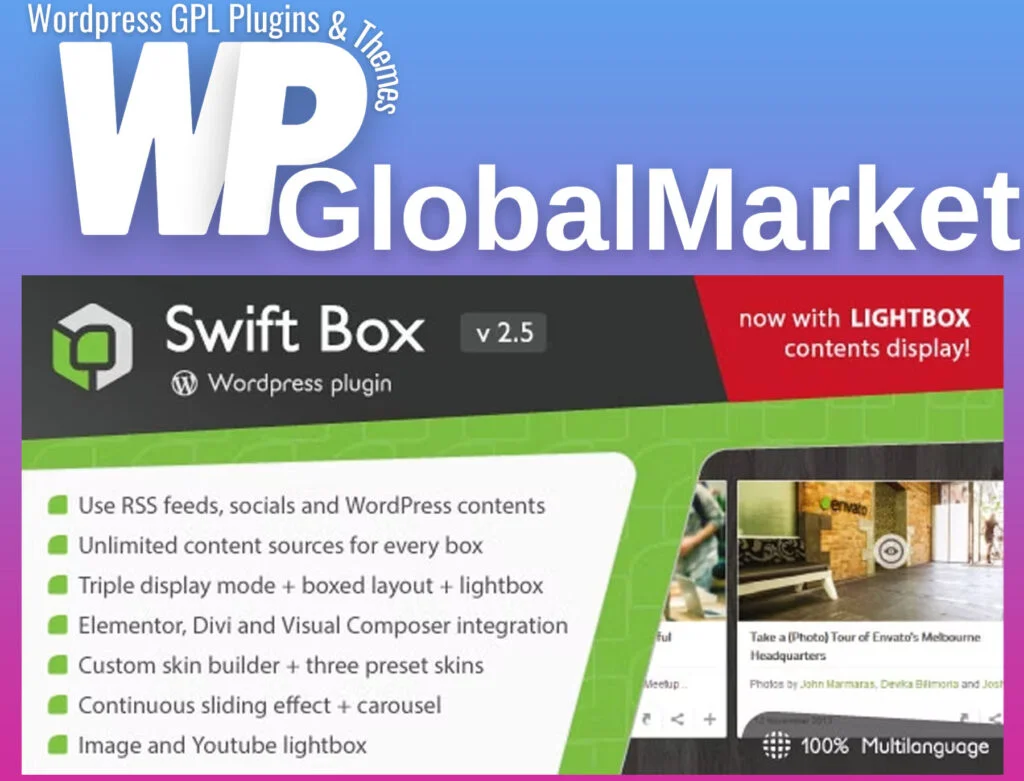 Swift box – wordpress contents slider and viewer