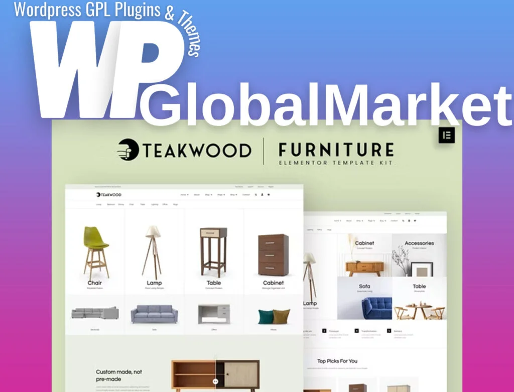 Teakwood – furniture shop elementor template kit