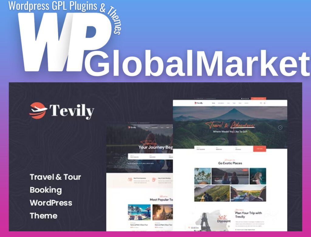 Tevily – Travel and Tour Booking WordPress Theme
