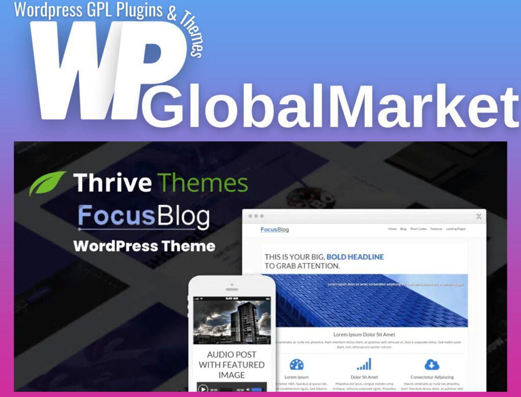 Thrive Themes Focusblog WordPress Theme