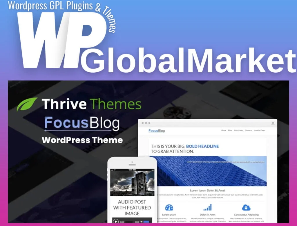 Thrive themes focusblog wordpress theme