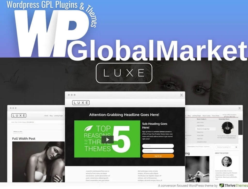 Thrive themes luxe wordpress theme