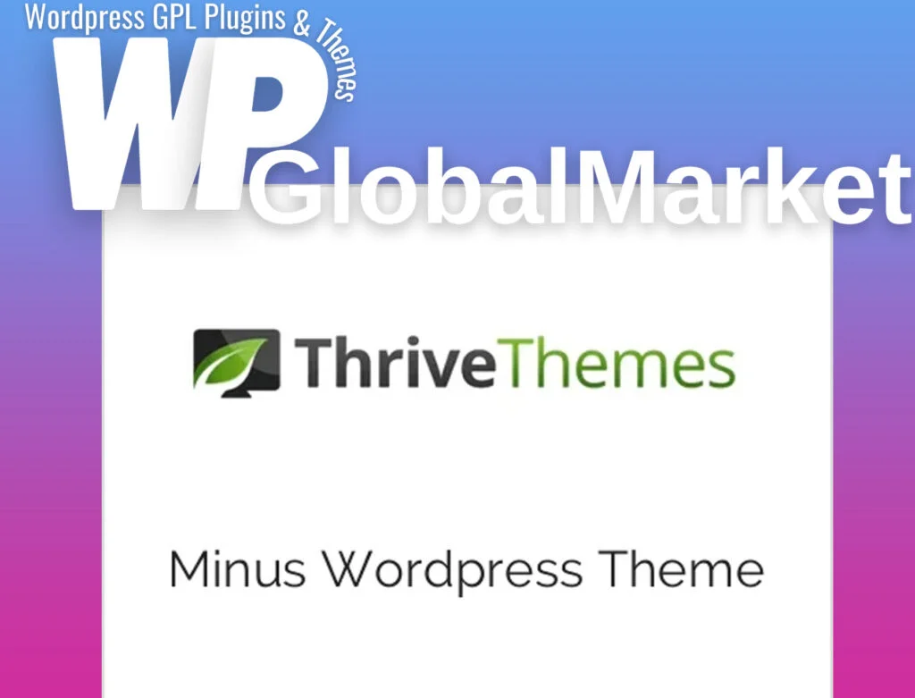 Thrive themes minus wordpress theme