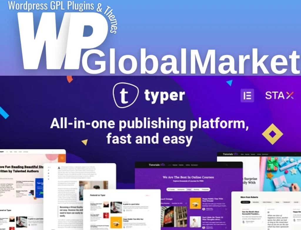 Typer – amazing blog and multi author publishing theme