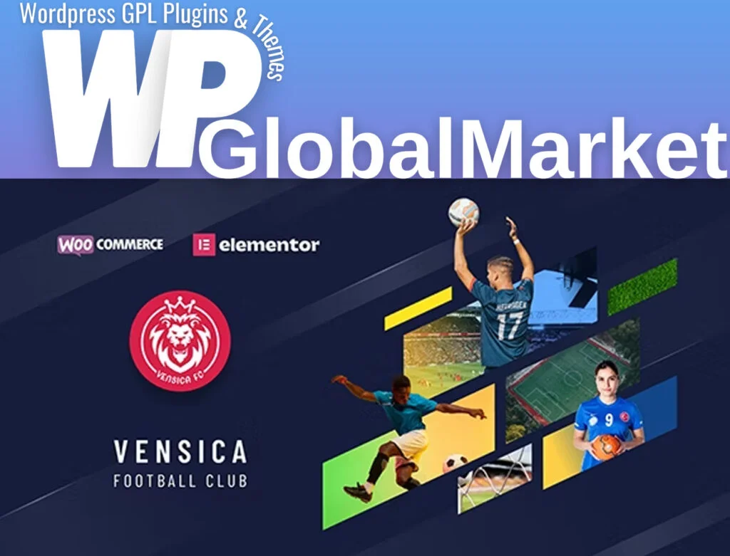 Vensica – football club manager elementor theme