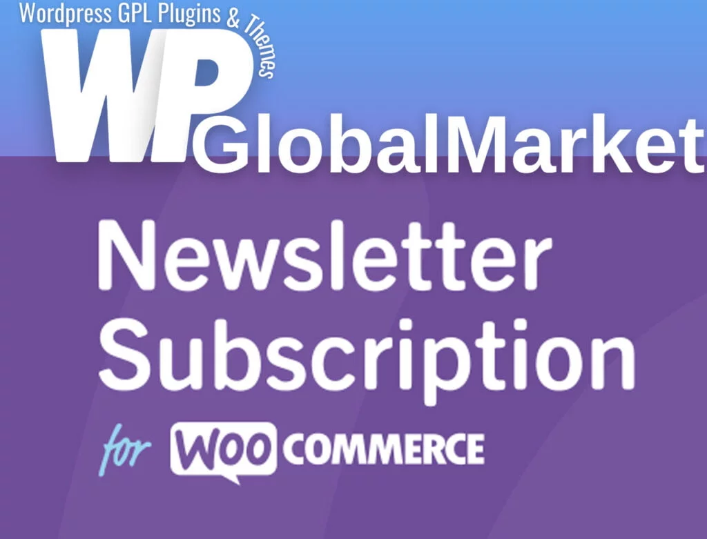 Woocommerce newsletter subscription