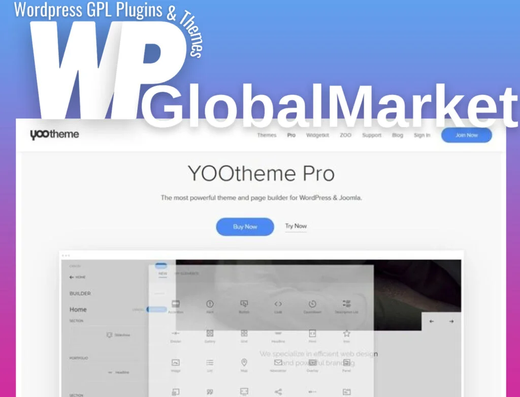 Yootheme pro and widgetkit