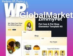 ZimmyPet – Pet Care & Store Elementor Template Kit