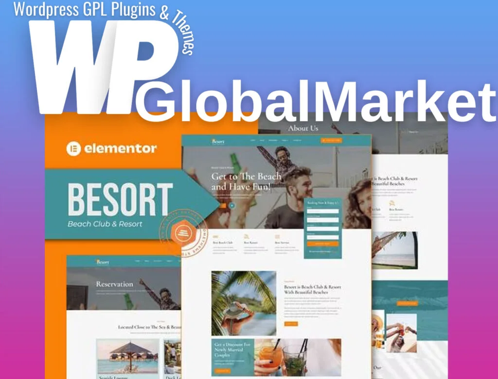 Besort – beach club and resort elementor template kit