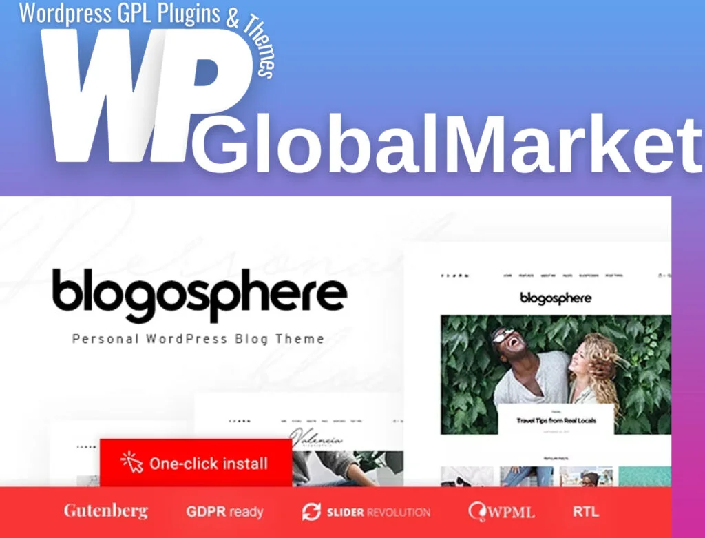 Blogosphere multipurpose blogging theme