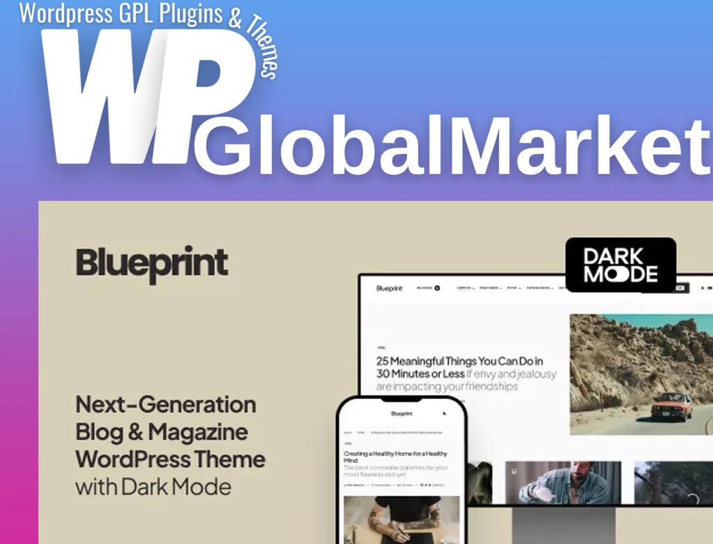 Blueprint – next-generation blog and magazine theme