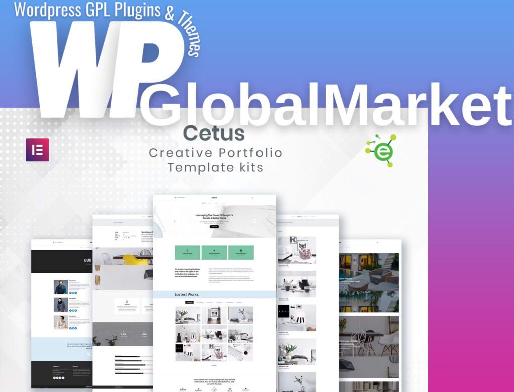 CETUS – Creative Portfolio Elementor Template Kit