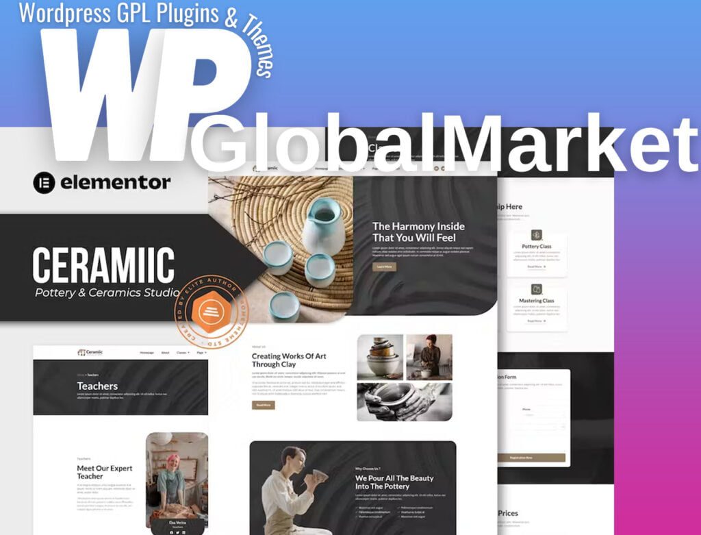 Ceramiic – Pottery and Ceramics Studio Elementor Template Kit