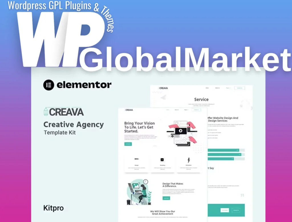 Creava – creative agency elementor template kit