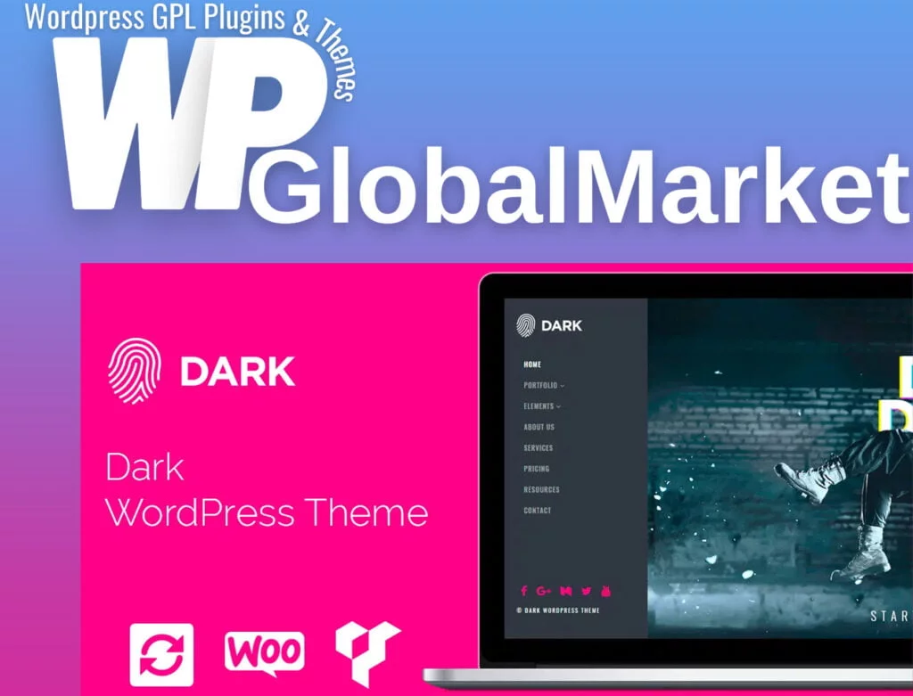 Dark wordpress theme