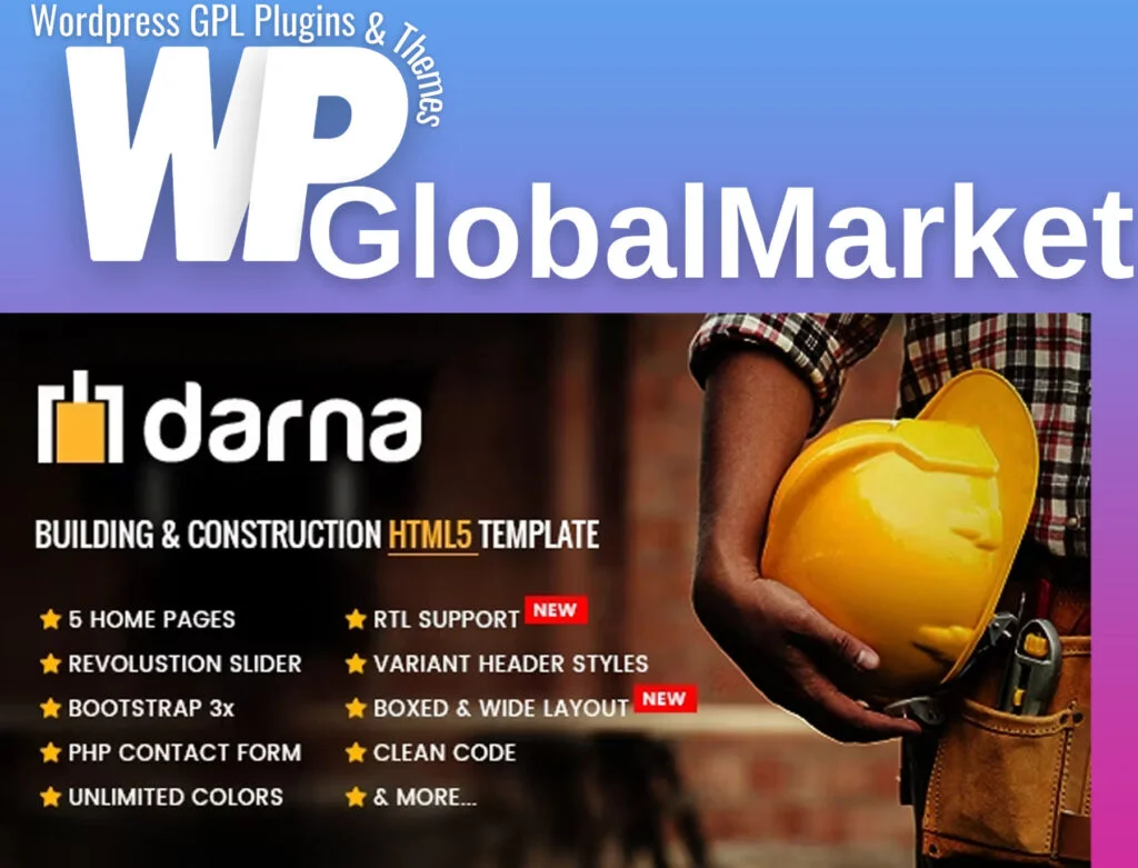 Darna – building and construction html5 template