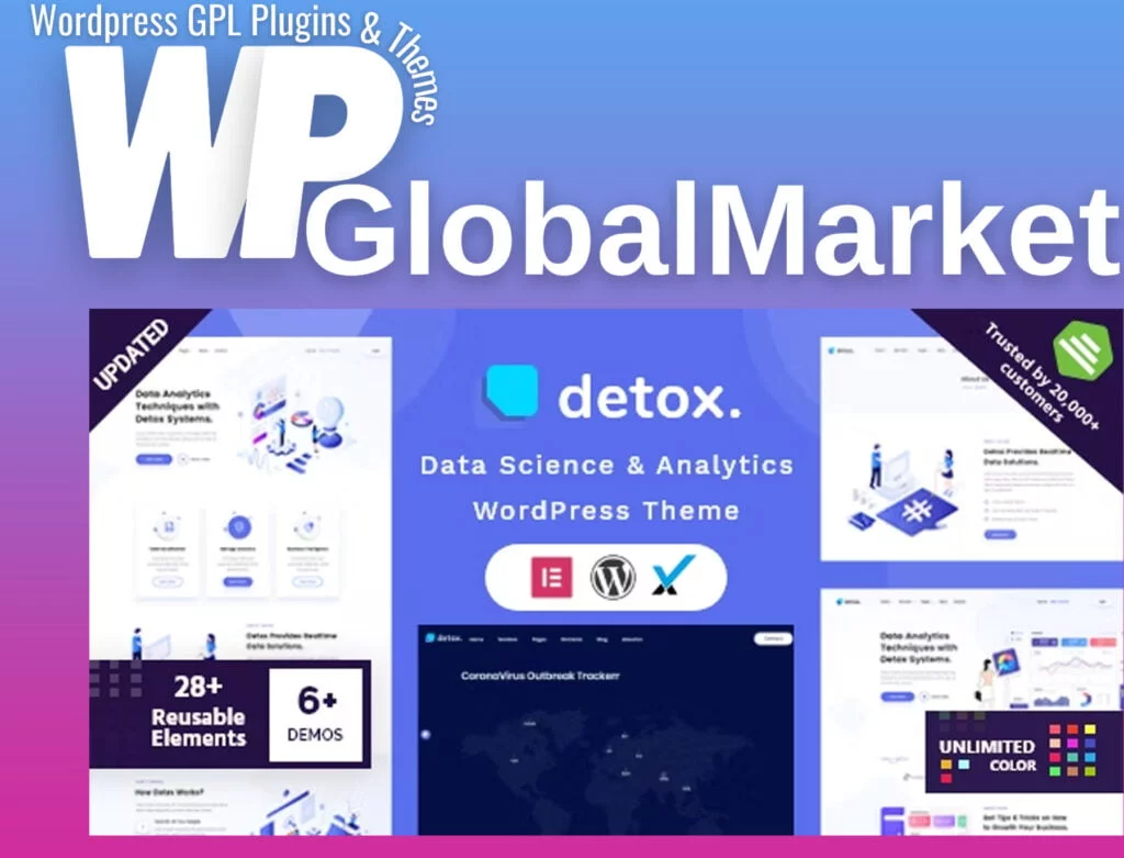 Detox – data science and analytics wordpress theme