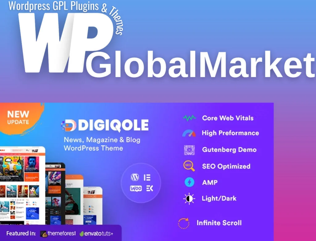 Digiqole news magazine wordpress theme