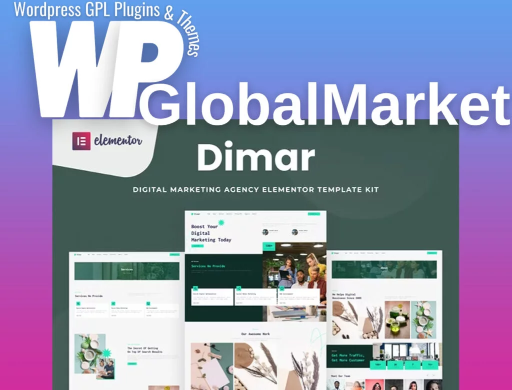 Dimar – digital marketing elementor template kit