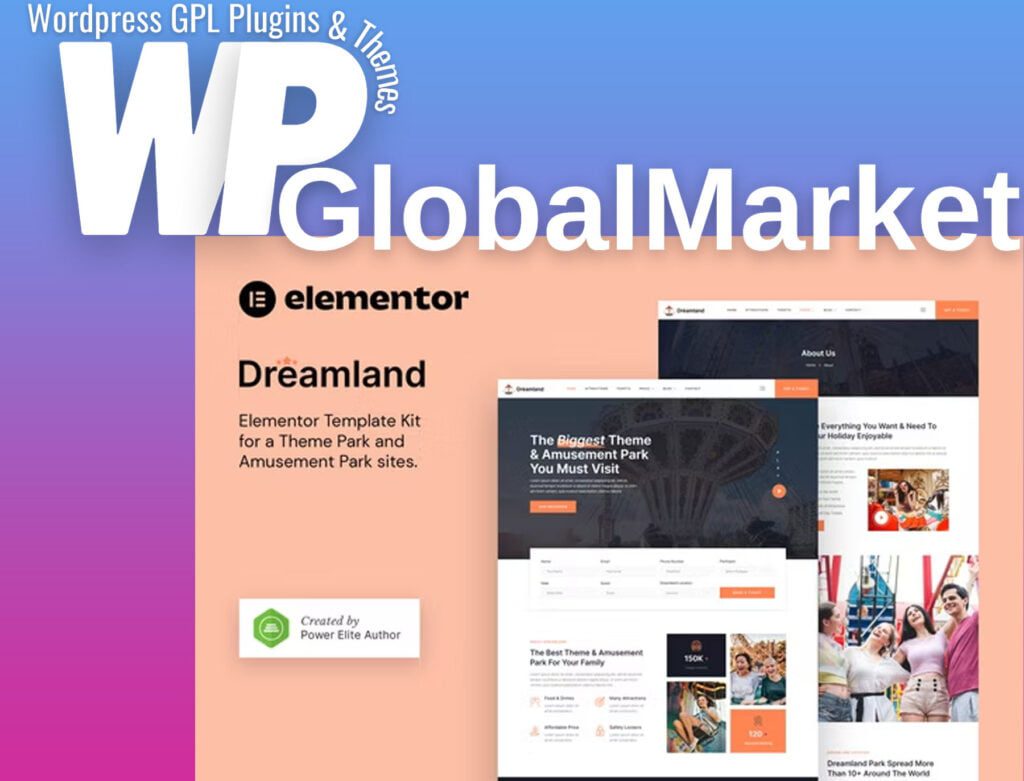 Dreamland – Amusement & Theme Park Elementor Template Kit