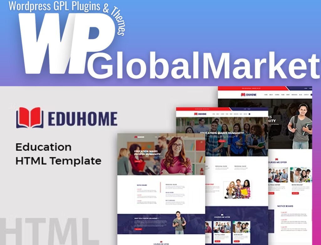 Eduhome – Education HTML Template