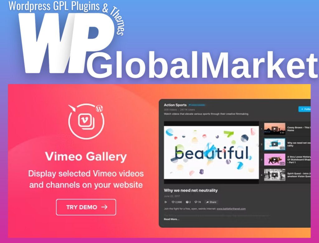 Elfsight Vimeo Gallery Plugin