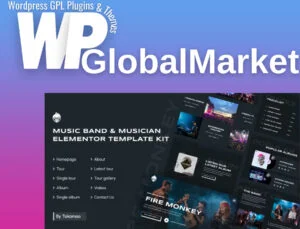 Fire Monkey – Music Band & Musician Elementor Template Kit