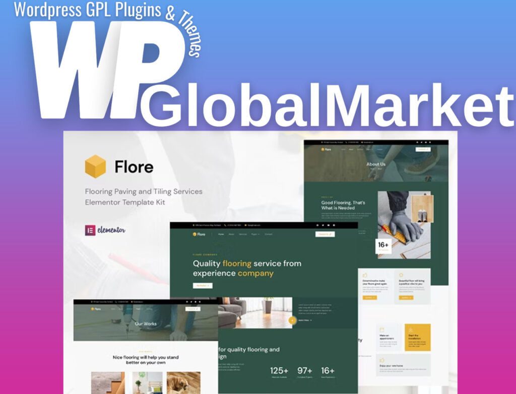 Flore – Flooring and Tiling Services Elementor Template Kit