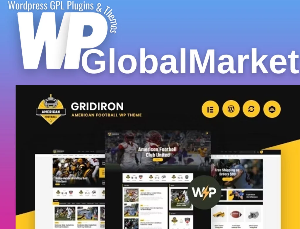 Gridiron – american football and nfl superbowl team wordpress theme