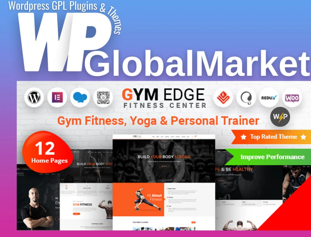 Gym edge – gym fitness wordpress theme