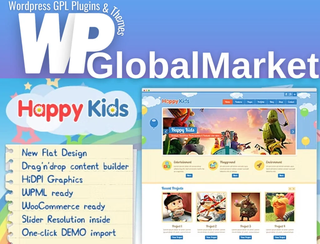 Happy kids – children wordpress theme