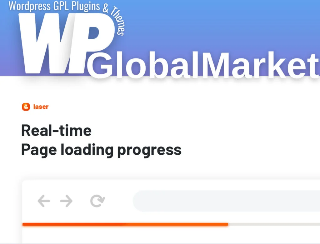 Laser – page loading progress bar for wordpress