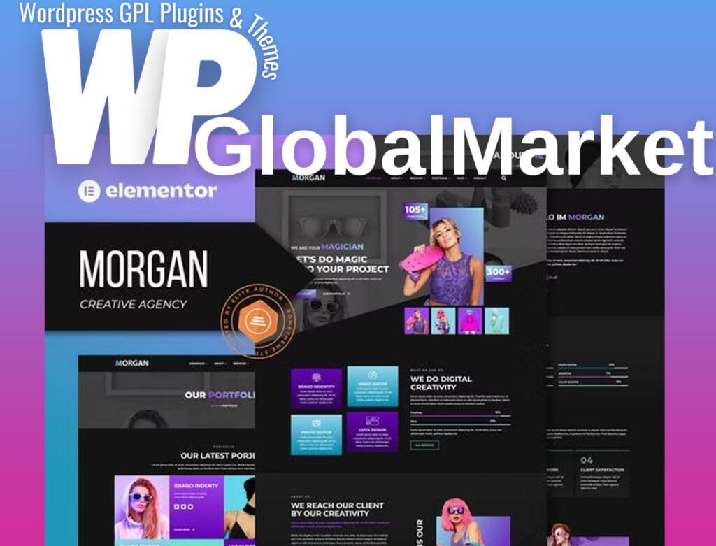 Morgan – Creative Agency & Portfolio Elementor Template Kit