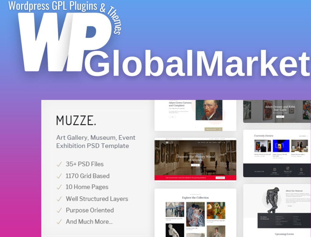 Muzze Museum Art Gallery Exhibition Theme