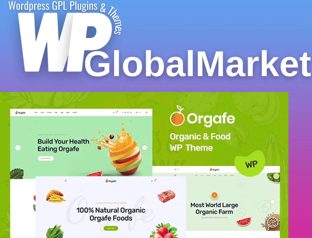 Orgafe – organic food wordpress theme