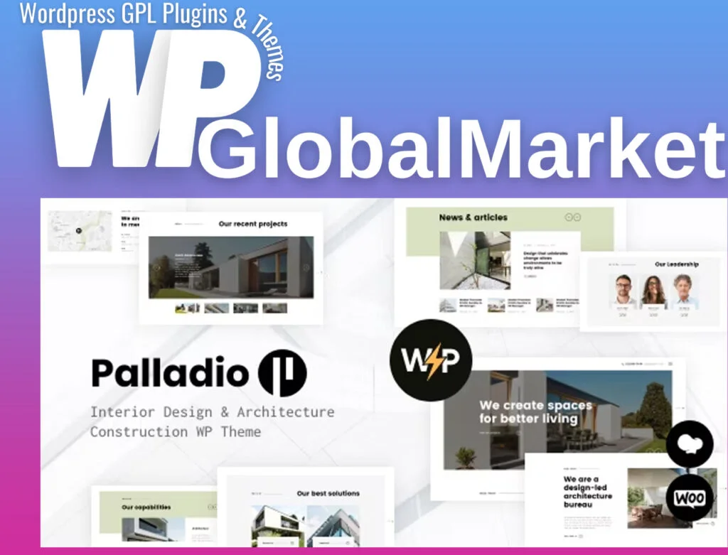 Palladio | interior design and architecture wordpress theme