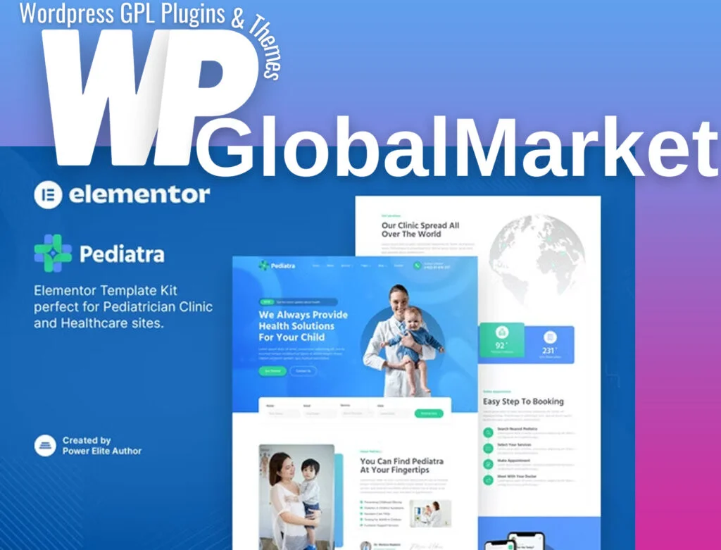 Pediatra – pediatrician clinic & healthcare elementor template kit