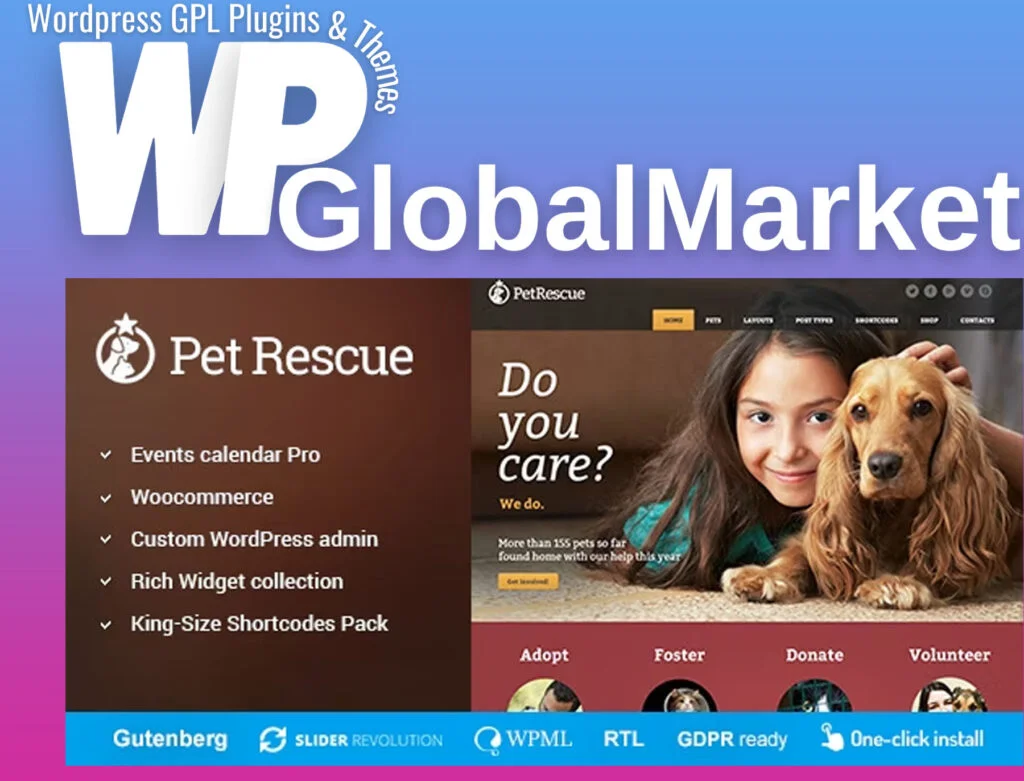 Pet rescue – animals and shelter charity wp theme