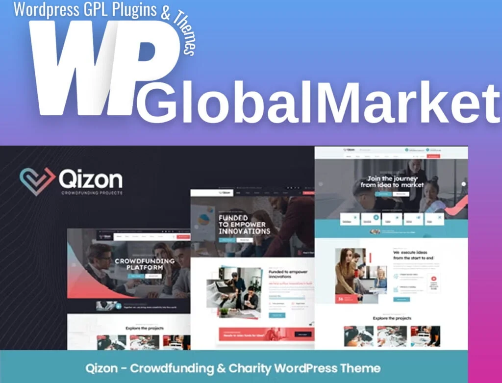 Qizon – crowdfunding and charity wordpress theme