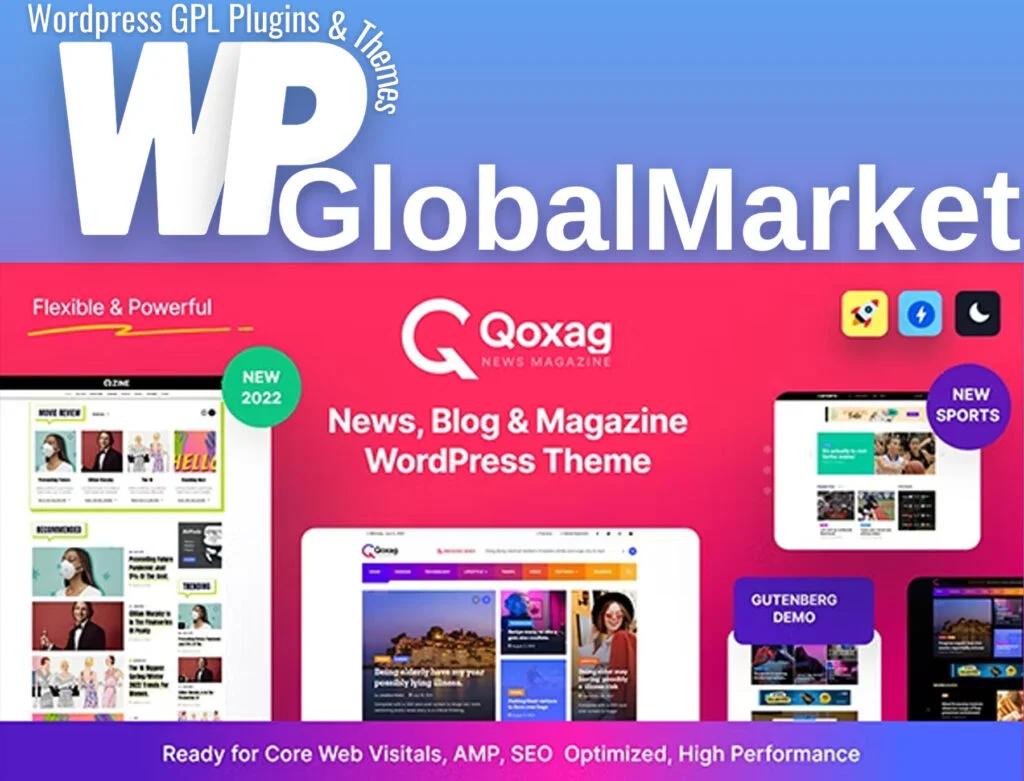 Qoxag – wordpress news magazine theme