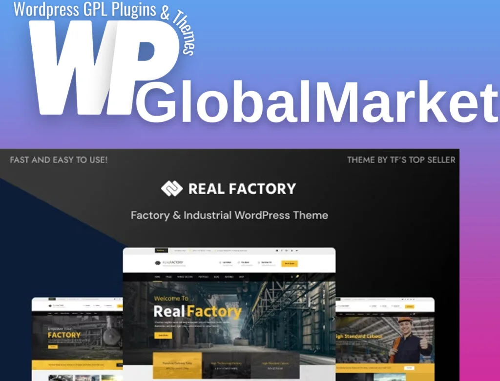 Real factory | construction wordpress theme for construction & industrial company